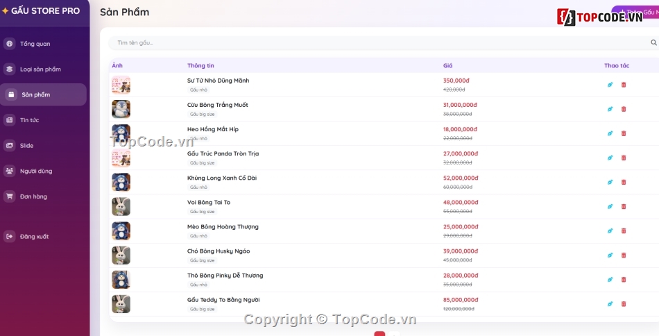 Website chat,bán gấu bông,code bán gấu bông